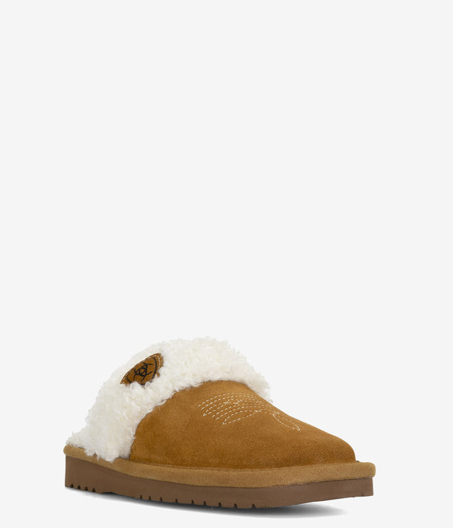 Ariat Jackie Square Toe Slippers - Chestnut