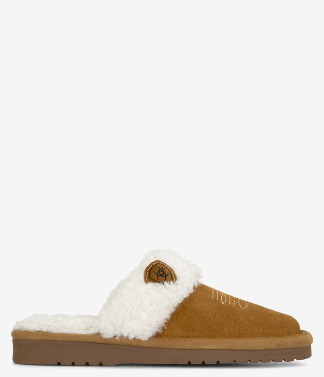 Ariat Jackie Square Toe Slippers - Chestnut