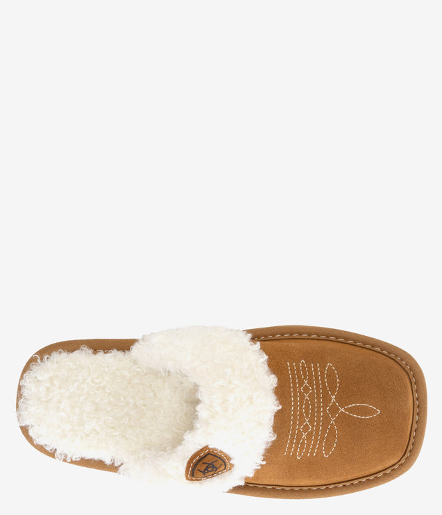 Ariat Jackie Square Toe Slippers - Chestnut