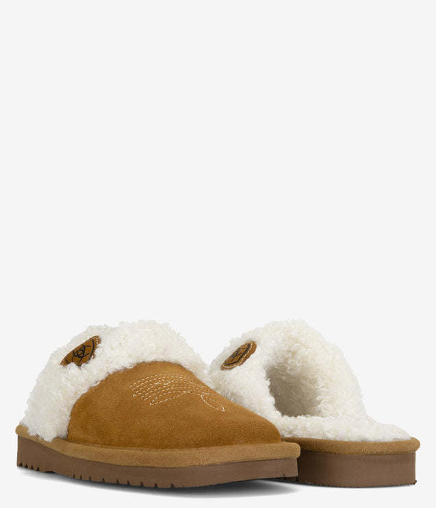 Ariat Jackie Square Toe Slippers - Chestnut