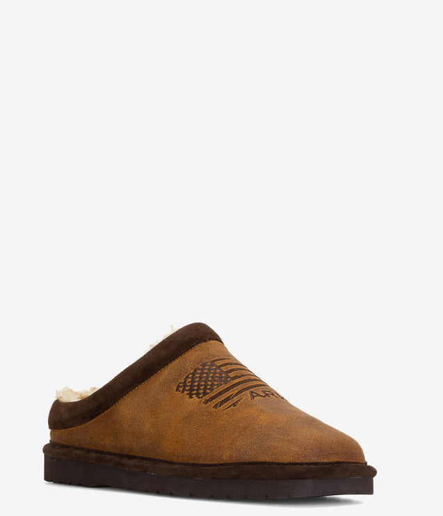 Ariat Patriot Square Toe Slipper - Dusty Brown