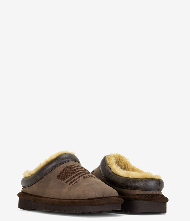 Ariat Kids Patriot Square Toe Slipper - Dusty Brown