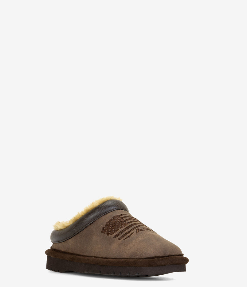 Ariat Kids Patriot Square Toe Slipper - Dusty Brown