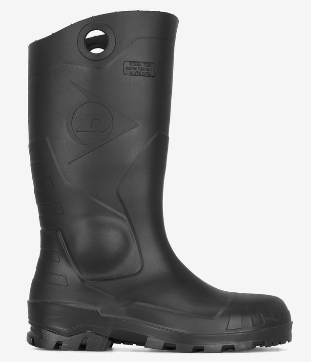 Dunlop Chesapeake 14" Waterproof Safety Toe Wellington Boot - Black