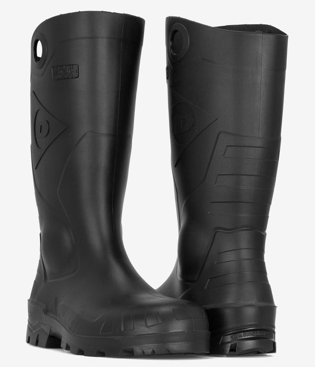 Dunlop Chesapeake 14" Waterproof Safety Toe Wellington Boot - Black