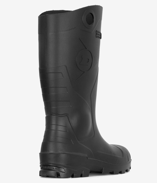Dunlop Chesapeake 14" Waterproof Safety Toe Wellington Boot - Black