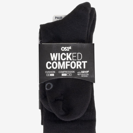 OS1st Wicked Comfort Crew Socks - Black