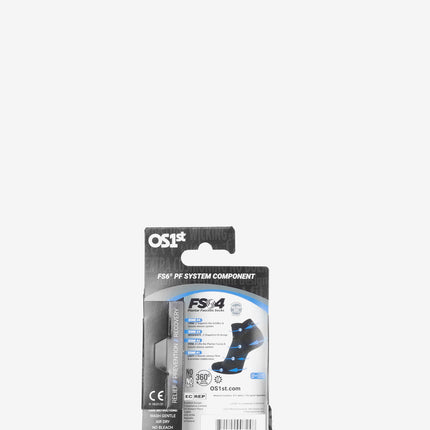 OS1st Plantar Fasciitis Quarter Socks - Black