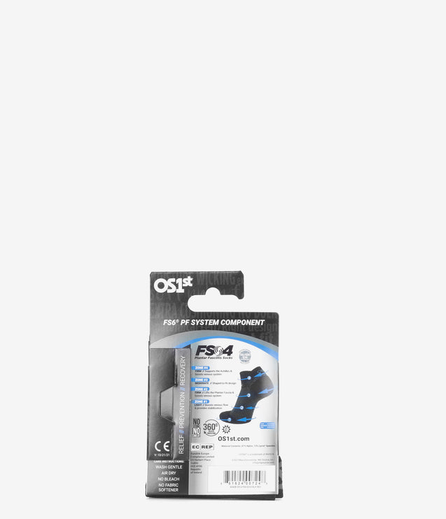 OS1st Plantar Fasciitis Quarter Socks - Black