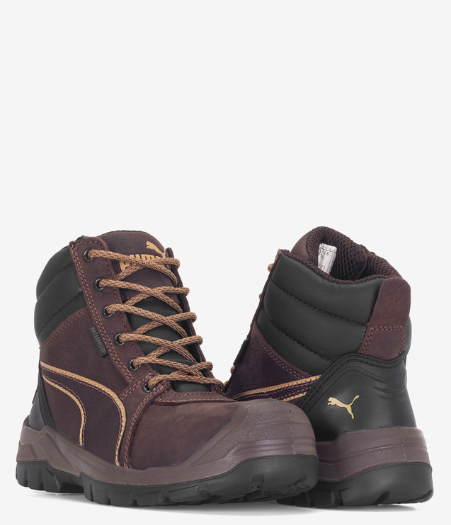 Puma Safety Tornado CTX Waterproof Safety Toe Work Boot - Brown