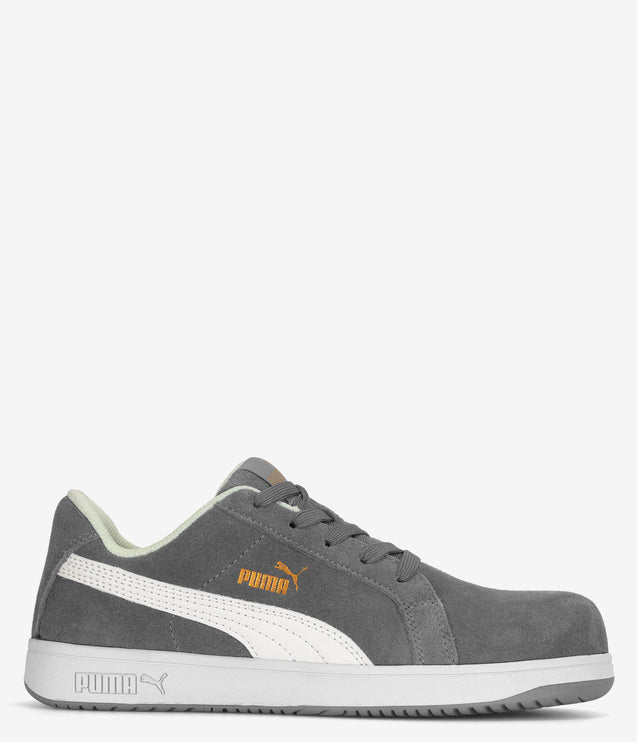 PUMA Safety Iconic Suede Low Composite Toe ESD Shoe - Grey Suede