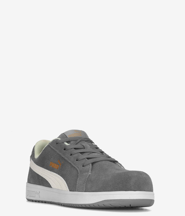 PUMA Safety Iconic Suede Low Composite Toe ESD Shoe - Grey Suede