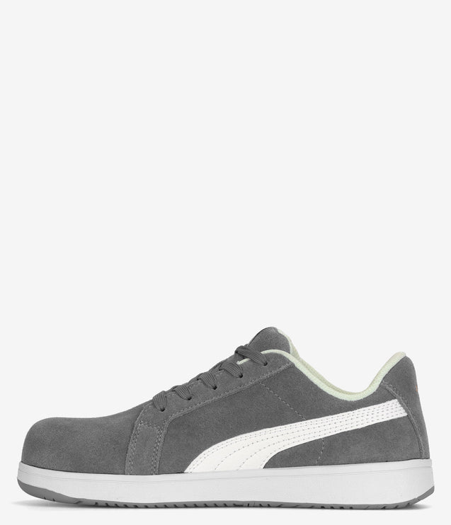 PUMA Safety Iconic Suede Low Composite Toe ESD Shoe - Grey Suede