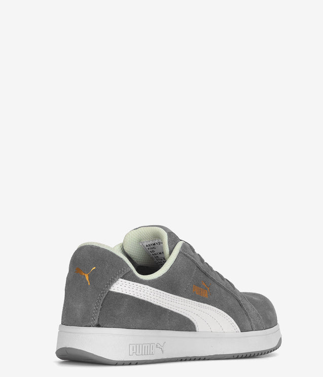 PUMA Safety Iconic Suede Low Composite Toe ESD Shoe - Grey Suede