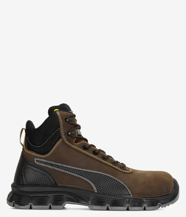 Puma Safety Condor Mid Steel Toe ESD PR Work Boot - Brown