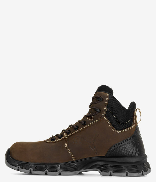 Puma Safety Condor Mid Steel Toe ESD PR Work Boot - Brown