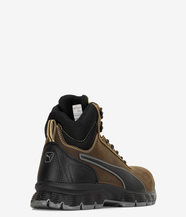 Puma Safety Condor Mid Steel Toe ESD PR Work Boot - Brown