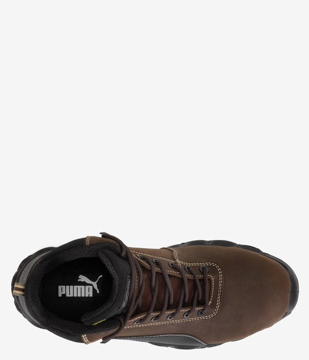 Puma Safety Condor Mid Steel Toe ESD PR Work Boot - Brown