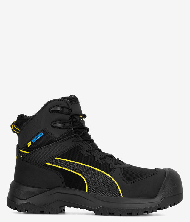 Puma Safety Rock HD Composite Toe Mid Waterproof Boot - Black
