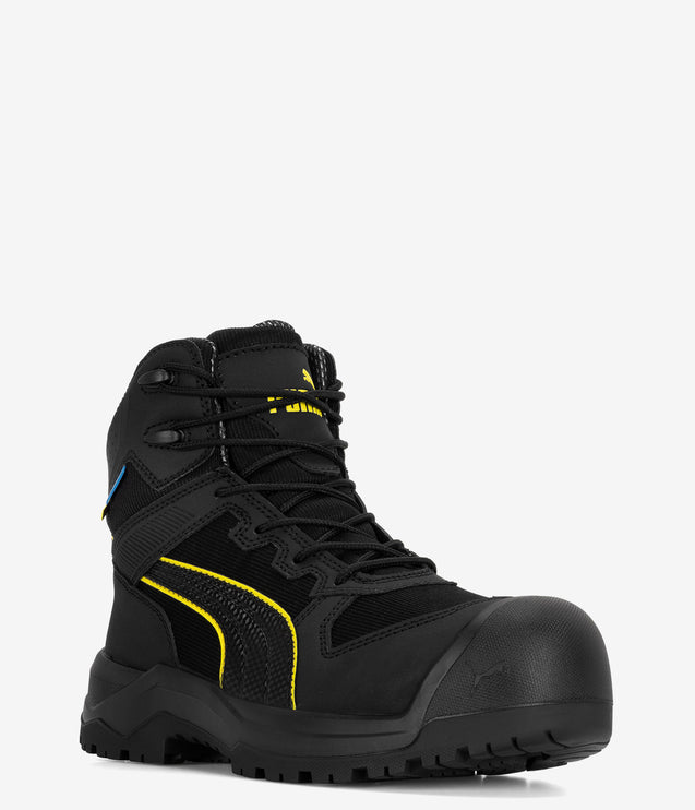 Puma Safety Rock HD Composite Toe Mid Waterproof Boot - Black