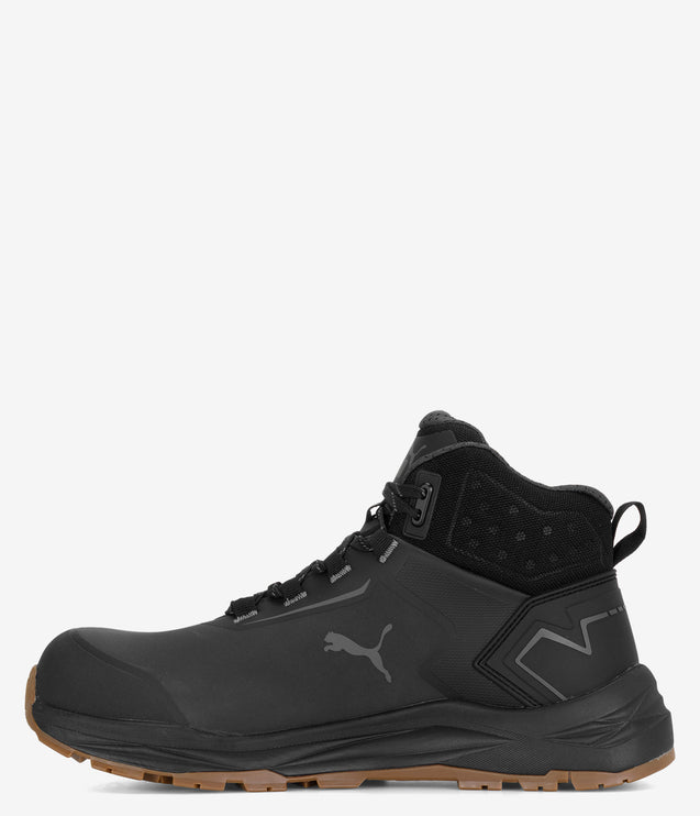 PUMA Safety Fusion Mid Composite Toe Waterproof Work Shoe - Anthracite/Gum