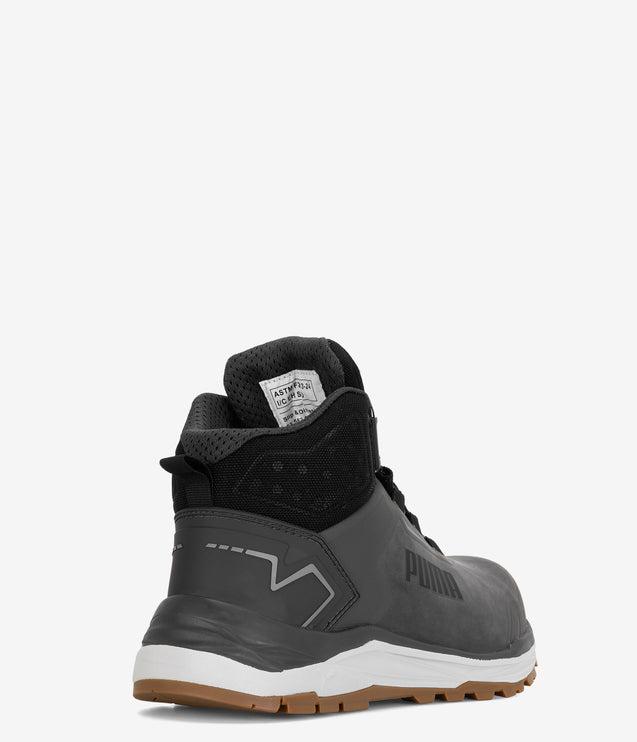 PUMA Safety Fusion Mid Disc Composite Toe Work Shoe - Dark Grey