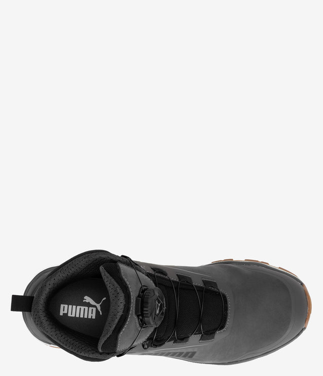 PUMA Safety Fusion Mid Disc Composite Toe Work Shoe - Dark Grey