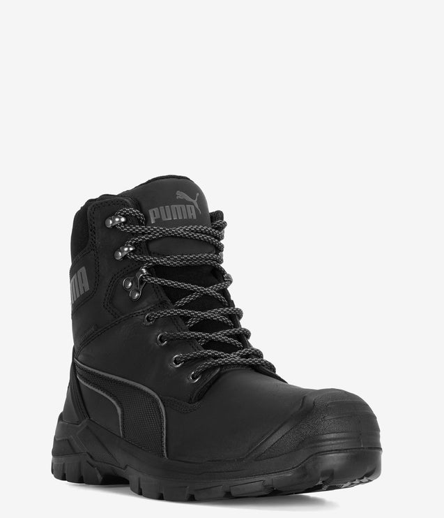 Puma Safety Conquest Waterproof Soft Toe Work Boot - Black