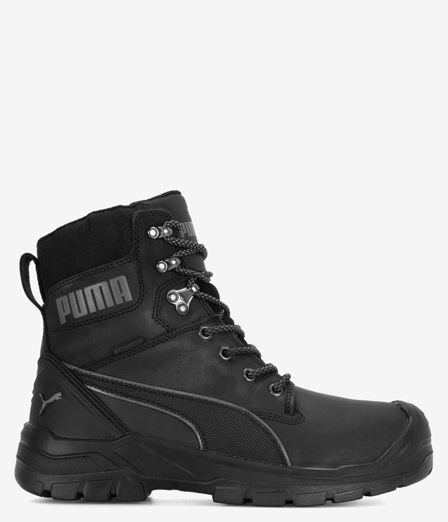 Puma Safety Conquest Waterproof Soft Toe Work Boot - Black