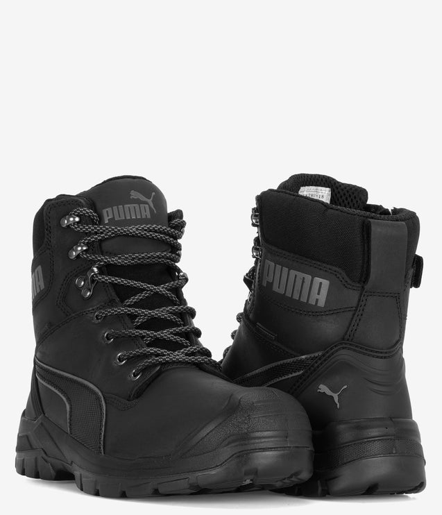Puma Safety Conquest Waterproof Soft Toe Work Boot - Black