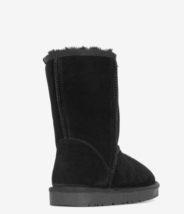 Burleigh Short Sheepskin Boot - Black