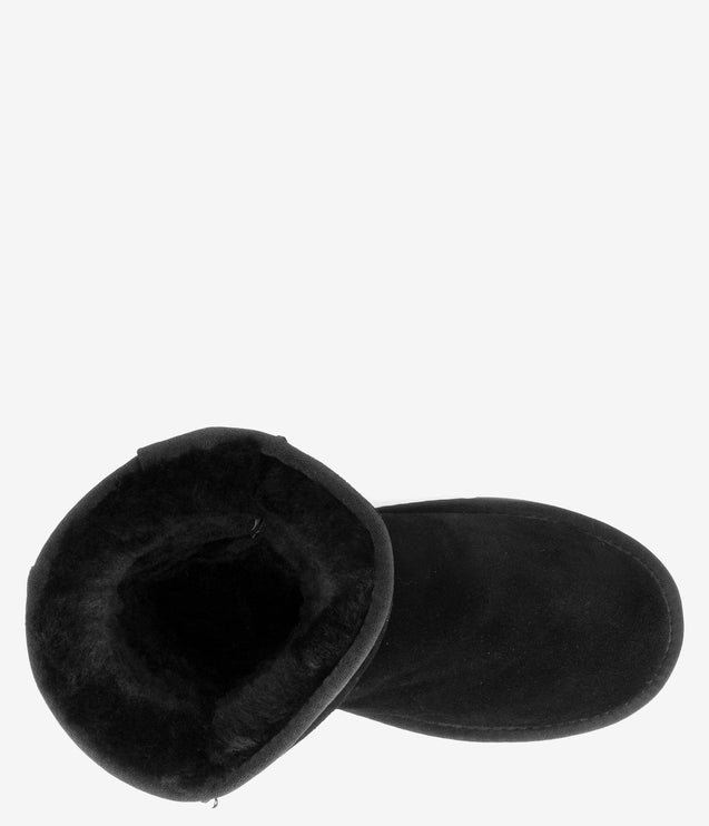 Burleigh Short Sheepskin Boot - Black