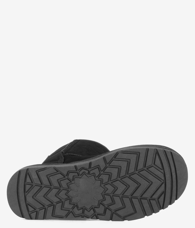 Burleigh Short Sheepskin Boot - Black