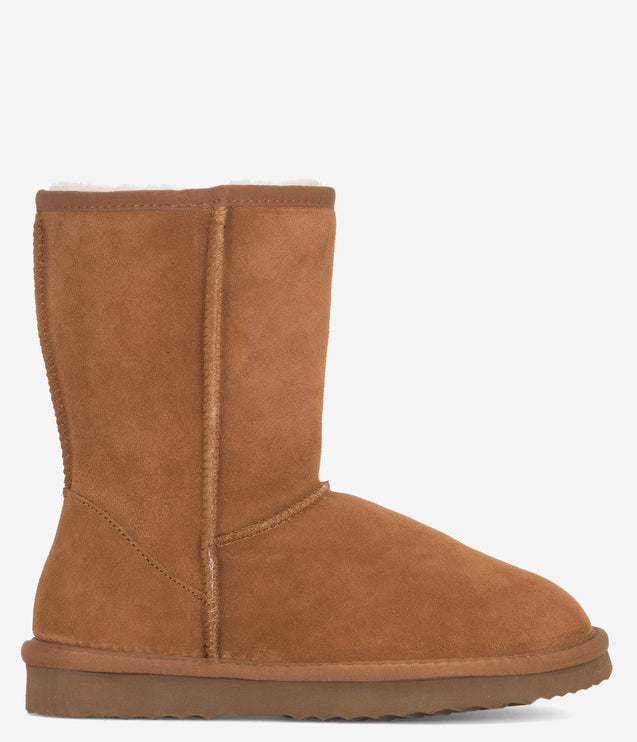 Burleigh Short Sheepskin Boot - Chestnut