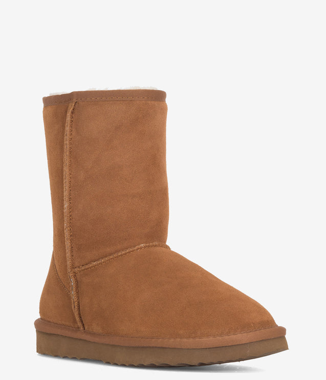 Burleigh Short Sheepskin Boot - Chestnut