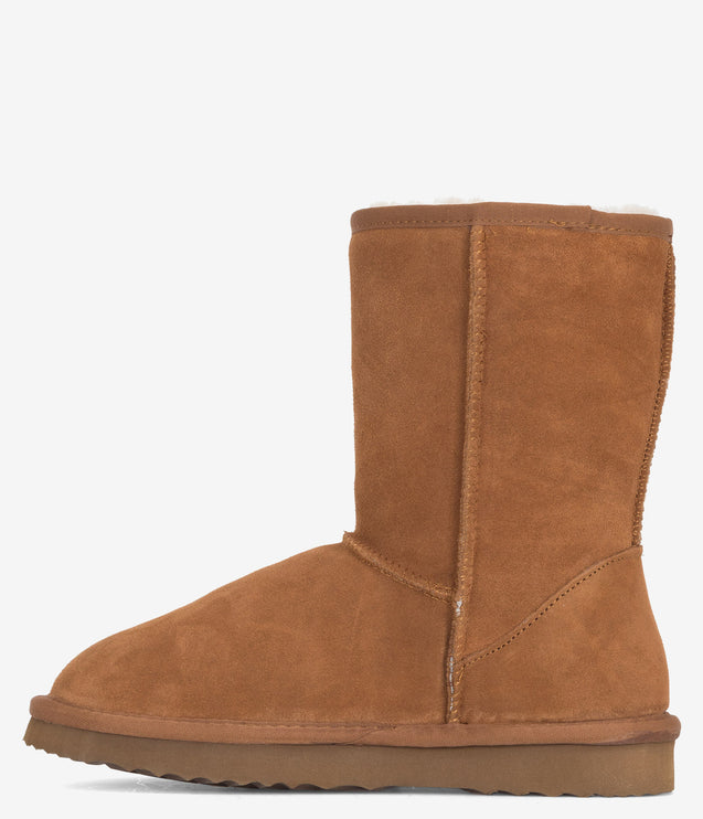 Burleigh Short Sheepskin Boot - Chestnut