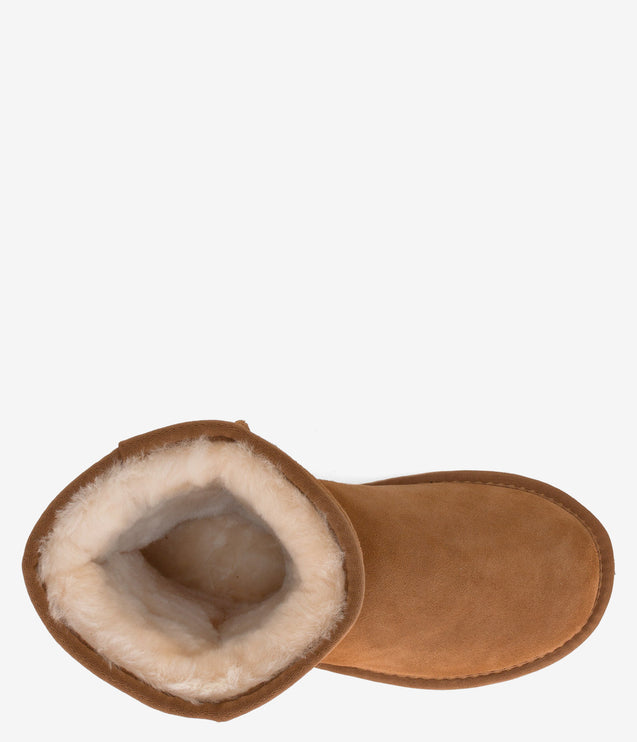 Burleigh Short Sheepskin Boot - Chestnut