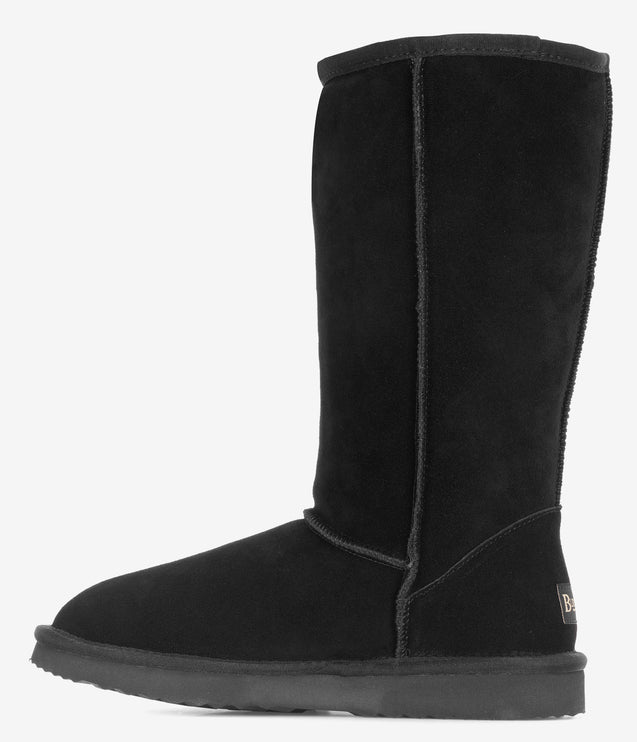 Burleigh Tall Sheepskin Boot - Black