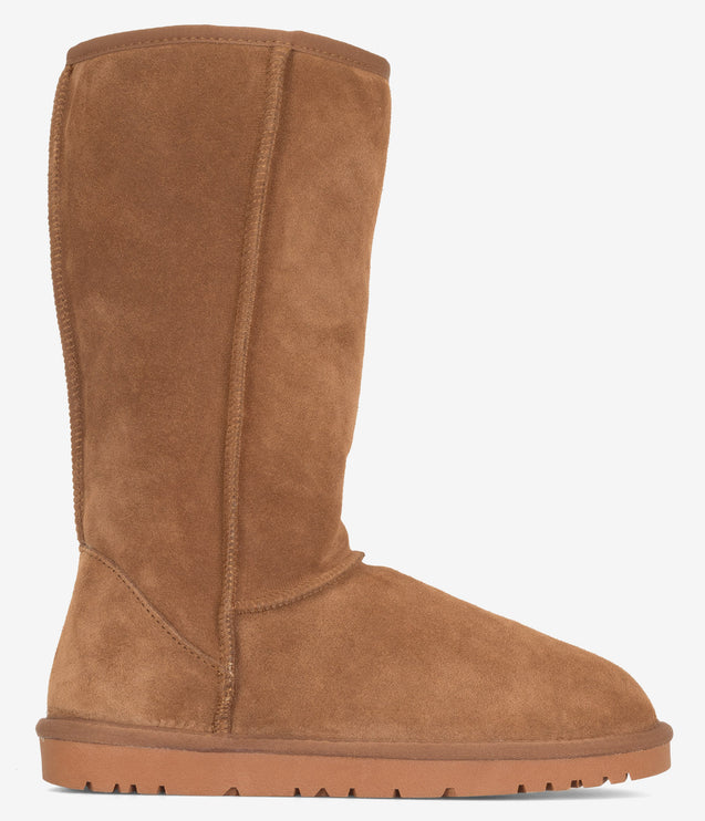 Burleigh Tall Sheepskin Boot - Chestnut