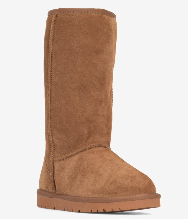 Burleigh Tall Sheepskin Boot - Chestnut