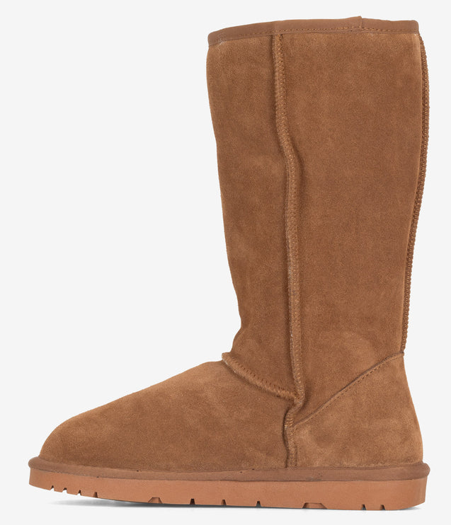 Burleigh Tall Sheepskin Boot - Chestnut