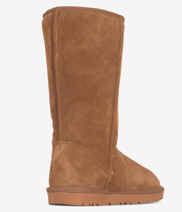 Burleigh Tall Sheepskin Boot - Chestnut