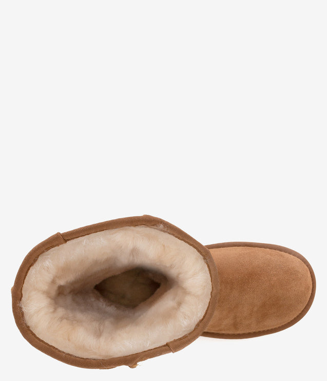Burleigh Tall Sheepskin Boot - Chestnut