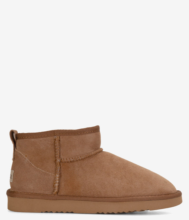 Burleigh Twinface Shorty Mini Sheepskin Boot - Chestnut