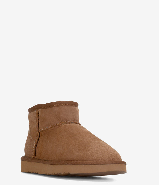 Burleigh Twinface Shorty Mini Sheepskin Boot - Chestnut