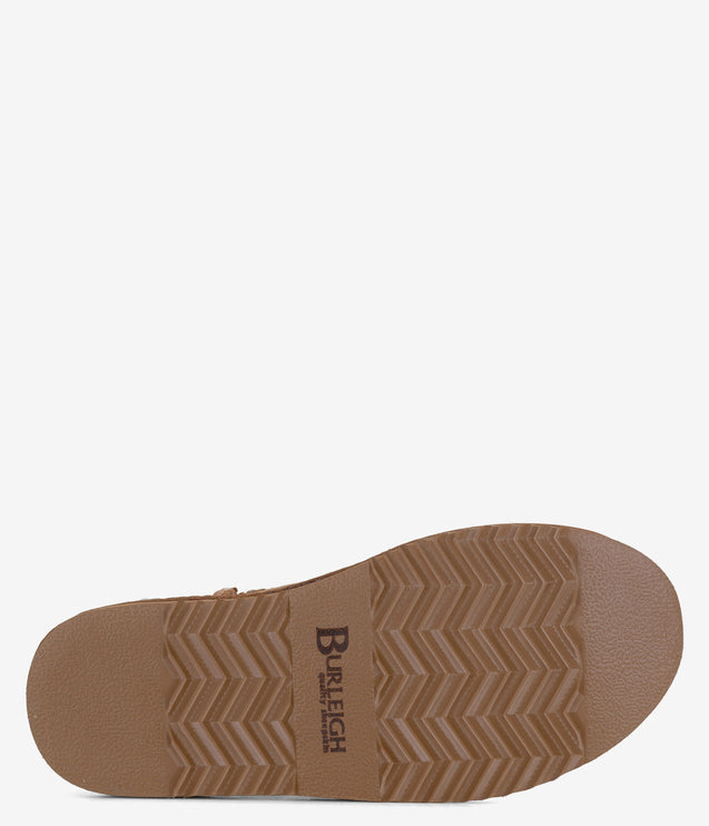 Burleigh Twinface Shorty Mini Sheepskin Boot - Chestnut