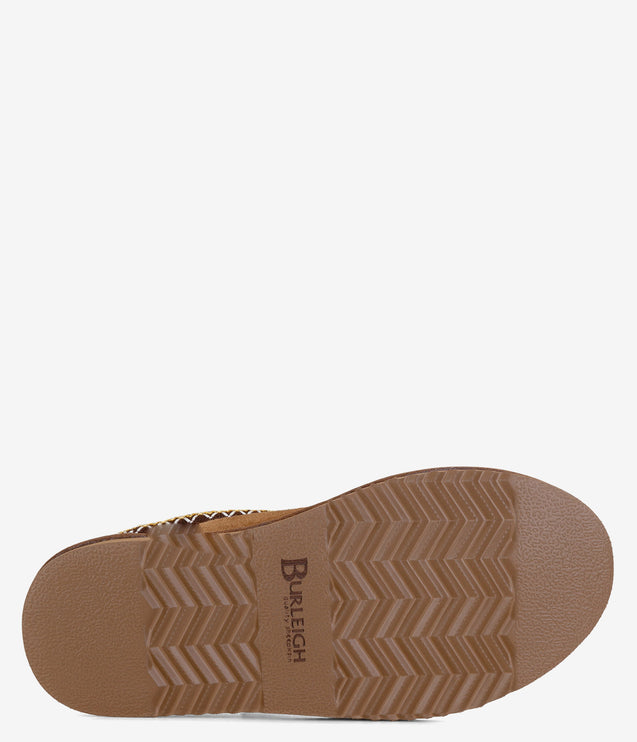 Burleigh Braid Slipper - Chestnut
