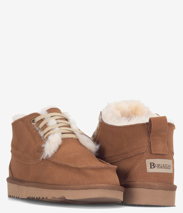 Burleigh Moc Toe Lace Chukka Boot - Chestnut