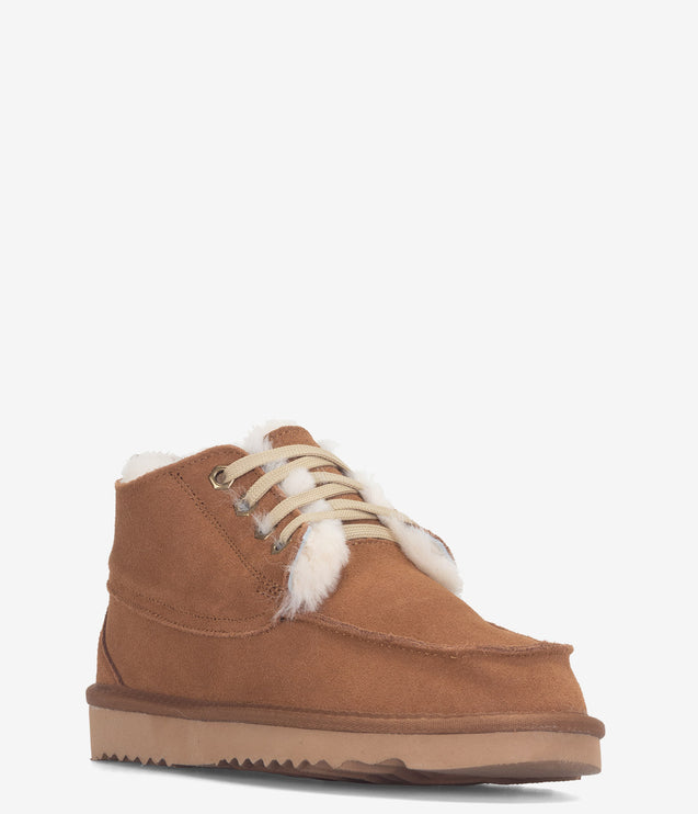 Burleigh Moc Toe Lace Chukka Boot - Chestnut
