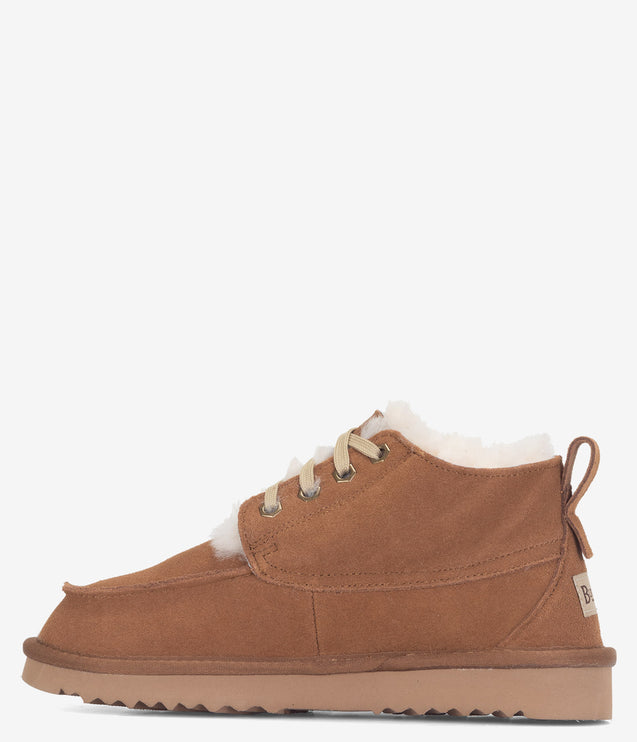 Burleigh Moc Toe Lace Chukka Boot - Chestnut
